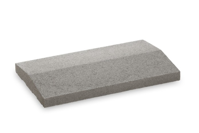 Double-Beveled Stone Wall Coping Double-Beveled Stone Wall Coping