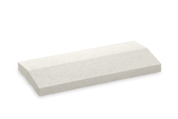 Double-Beveled Stone Wall Coping Double-Beveled Stone Wall Coping