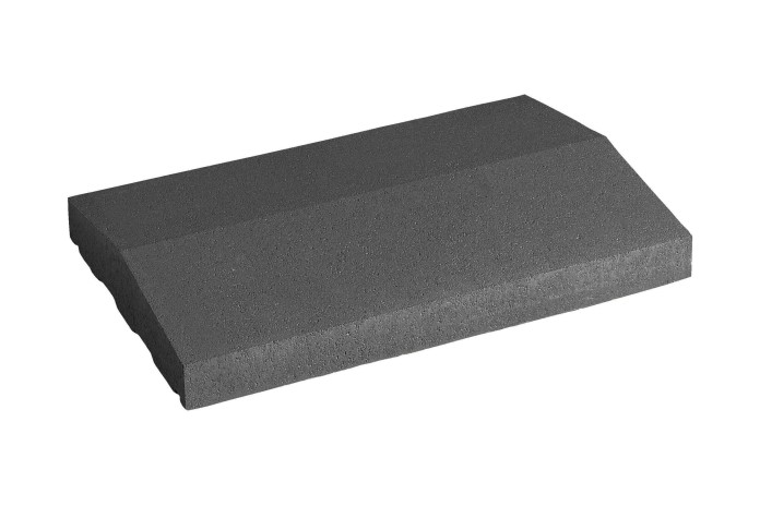 Double-Beveled Stone Wall Coping Double-Beveled Stone Wall Coping