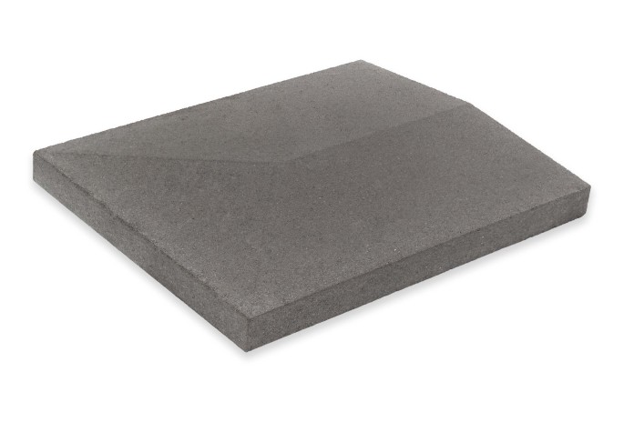 Wall Coping Ending Double-Beveled Stone Wall Coping Ending Double-Beveled Stone