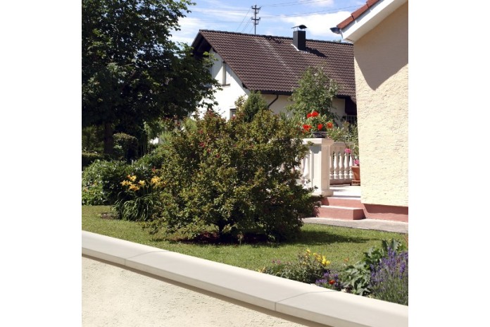 Cobremur a Dos Vessants acabat llis "Wet-Cast" d'1 Metre