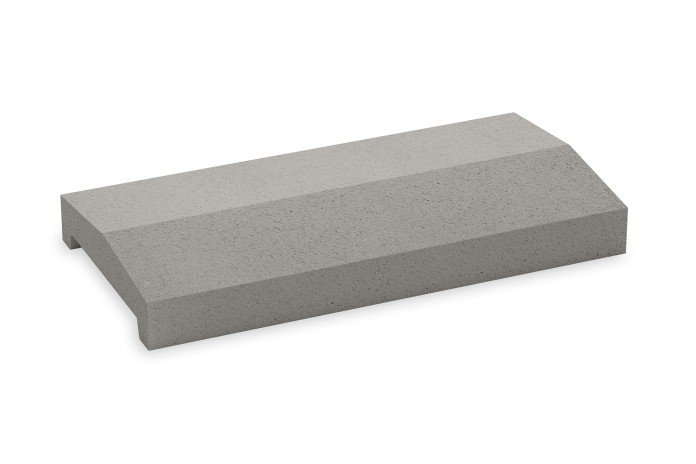 Double-Beveled U-Shaped Wall Coping Double-Beveled U-Shaped Wall Coping