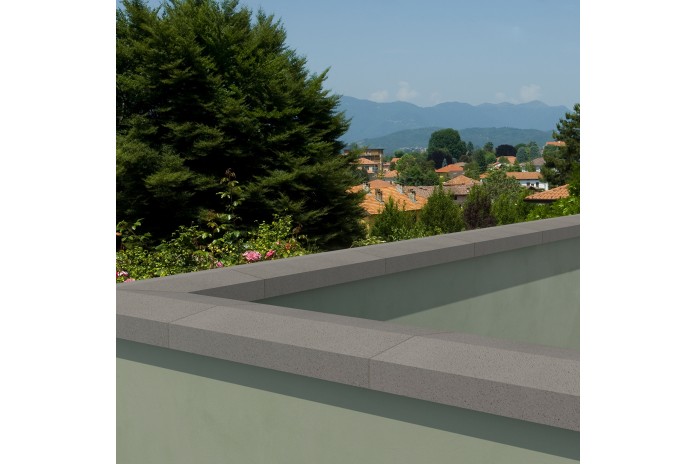 Double-Beveled U-Shaped Wall Coping Double-Beveled U-Shaped Wall Coping