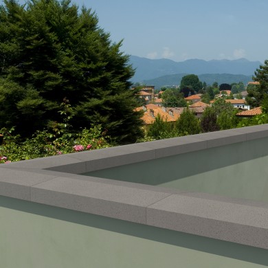Double-Beveled U-Shaped Wall Coping Double-Beveled U-Shaped Wall Coping