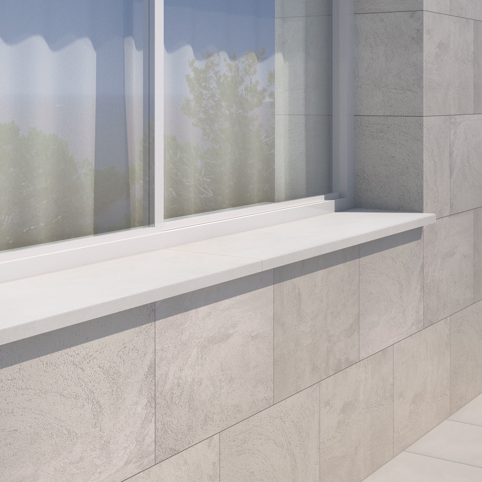 Smooth finish slab Windowsill "Wet-Cast"
