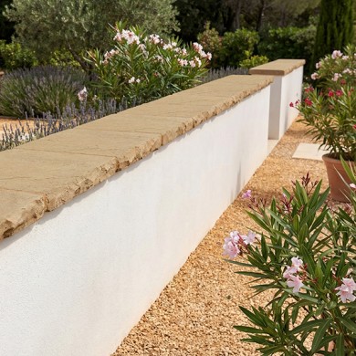 Chaperon de mur Plat Finition Pierre