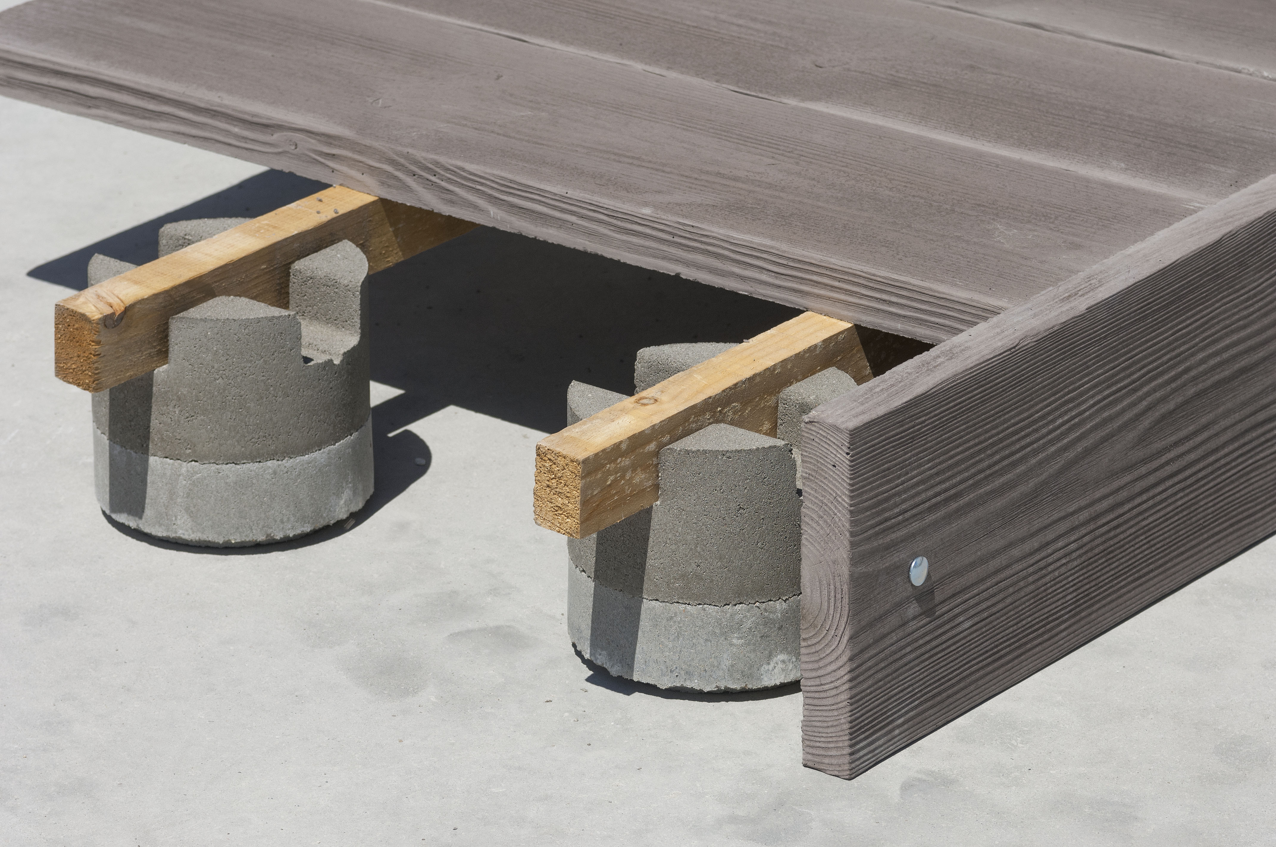 Concrete Supports for Outdoor Floorboards