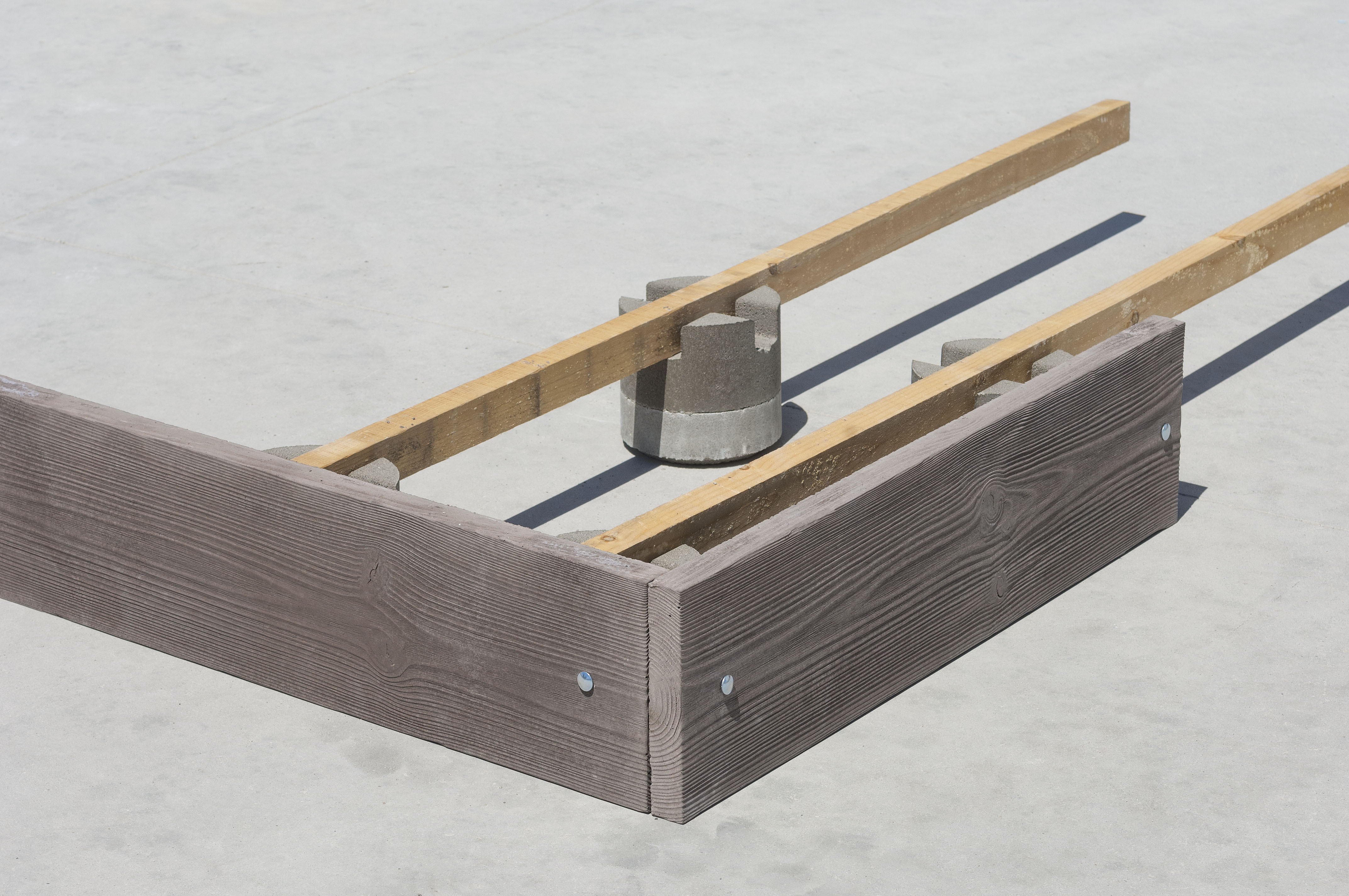 Concrete Supports for Outdoor Floorboards